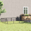zahrada-XL Koterec pre psy čierny 12 m² oceľ 3082128 zahrada-XL Koterec pre psy čierny 12 m² oceľ 3082128