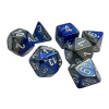 Sada kociek na RPG: Chessex - Gemini Blue-steel White (7 ks) Sada kociek na RPG: Chessex - Gemini Blue-steel White (7 ks)