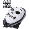 KARNEVAL Maska Halloween duch s šátkem 6 druhů *KARNEVALOVÝ DOPLNĚK* KARNEVAL Maska Halloween duch s šátkem 6 druhů *KARNEVALOVÝ DOPLNĚK*
