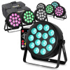 BeamZ sada 8 BCC145 LED PAR vo flightbagu - PAR reflektor so 14x 4W LED - RGBW BeamZ sada 8 BCC145 LED PAR vo flightbagu - PAR reflektor so 14x 4W LED - RGBW