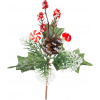 Vetvička MagicHome Vianoce, s lízankou a hríbikom, 19 cm Vetvička MagicHome Vianoce, s lízankou a hríbikom, 19 cm