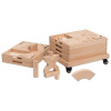 Betzold Drevený vozík s kockami Natur (set 2) 156 dielikov Betzold Drevený vozík s kockami Natur (set 2) 156 dielikov