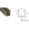 ALU PROFIL TYP G (bronz anodizovaný) ALU PROFIL TYP G (bronz anodizovaný)