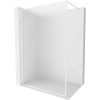 Mexen Kioto-F sprchová stena Walk-in s rámom 100 x 202 cm, matná 8 mm, biela - 800-100-104-20-30 Mexen Kioto-F sprchová stena Walk-in s rámom 100 x 202 cm, matná 8 mm, biela - 800-100-104-20-30