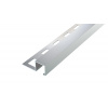 SP8 ukončovacia lišta Q ACARA, štvorcová, pravidelná, hliník elox striebro, 10 mm, 2,5 m SP8 ukončovacia lišta Q ACARA, štvorcová, pravidelná, hliník elox striebro, 10 mm, 2,5 m