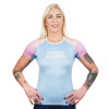 Dámsky rashguard Ground Game Athletic Light Blue – krátky rukáv Velikost: M Dámsky rashguard Ground Game Athletic Light Blue – krátky rukáv Velikost: M