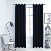 zahrada-XL Zatemňovacie závesy s očkami 2 ks, zamat, čierne 140x175 cm 134488 zahrada-XL Zatemňovacie závesy s očkami 2 ks, zamat, čierne 140x175 cm 134488