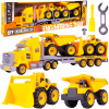 Majlo Toys Skrutkovacie nákladné auto so stavebnými strojmi Engineering Team Majlo Toys Skrutkovacie nákladné auto so stavebnými strojmi Engineering Team