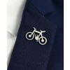 B-TOP Moderná brošňa s motívom bicykla z nerezovej ocele - strieborný tón B-TOP Moderná brošňa s motívom bicykla z nerezovej ocele - strieborný tón