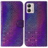 Peňaženkové kožené puzdro Colorful na Motorola Moto G13 / G23 / G53 5G - Fialová Peňaženkové kožené puzdro Colorful na Motorola Moto G13 / G23 / G53 5G - Fialová