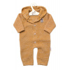 Baby Nellys Pletený overálok s kapucňou a gombíkmi Hand Made, medový žihaný, veľ. 68/74 Baby Nellys Baby Nellys Pletený overálok s kapucňou a gombíkmi Hand Made, medový žihaný, veľ. 68/74 Baby Nellys