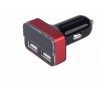 Nabíjačka USB do auta, 12-24V, výstup 5V/3,1A, 2xUSB, LCD, 12V/24V, 2xUSB (1A/5W, 3,4A/17W), LCD, úč Nabíjačka USB do auta, 12-24V, výstup 5V/3,1A, 2xUSB, LCD, 12V/24V, 2xUSB (1A/5W, 3,4A/17W), LCD, úč