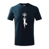 Yoga strom - Tričko detské bavlnené - 134 cm/8 rokov ( Tmavomodrá (takmer čierna) ) Yoga strom - Tričko detské bavlnené - 134 cm/8 rokov ( Tmavomodrá (takmer čierna) )