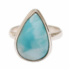 Nefertitis Larimar prsteň striebro Ag 925 R25 - 61 mm (US 9,5), 5,8 g Nefertitis Larimar prsteň striebro Ag 925 R25 - 61 mm (US 9,5), 5,8 g