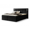 Wilsondo Čalúnená boxspring manželská posteľ s vrchným matracom Dancer - čierna Rozmer: 180x200 Wilsondo Čalúnená boxspring manželská posteľ s vrchným matracom Dancer - čierna Rozmer: 180x200