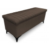 Úložná lavica/periňák Joy, šírka 139 cm, hnedá látka Úložná lavica/periňák Joy, šírka 139 cm, hnedá látka