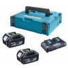 Makita 197629-2, sada batérie 2xBL1850B + dvojnabíjačka DC18RD + Makpac 3 Makita 197629-2, sada batérie 2xBL1850B + dvojnabíjačka DC18RD + Makpac 3