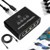 Adaptér rozbočovač mini Switch splitter LAN Ethernet RJ45 4xRJ45 1000M Adaptér rozbočovač mini Switch splitter LAN Ethernet RJ45 4xRJ45 1000M
