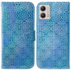 Peňaženkové kožené puzdro Colorful na Motorola Moto G13 / G23 / G53 5G - Modrá Peňaženkové kožené puzdro Colorful na Motorola Moto G13 / G23 / G53 5G - Modrá