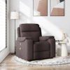 zahrada-XL Sklápacie masážne kreslo tmavohnedé látka 4015695 zahrada-XL Sklápacie masážne kreslo tmavohnedé látka 4015695