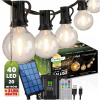 Girlanda Lumiled 1955 cm solárna a sieťová 40 LED teplá biela Girlanda Lumiled 1955 cm solárna a sieťová 40 LED teplá biela