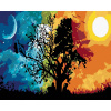 Maľovanie podľa čísel – Strom noc a deň, 50 × 40 cm, bez rámu a bez napnutia plátna 8596530007562 Maľovanie podľa čísel – Strom noc a deň, 50 × 40 cm, bez rámu a bez napnutia plátna 8596530007562