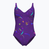 Dámske jednodielne plavky arena Abyss U Back multi plum/plum Dámske jednodielne plavky arena Abyss U Back multi plum/plum