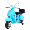 Ramiz Vespa elektrický skúter pre deti Modrá + pomocné kolieska + audio + ekokoža + EVA + pomalý štart Ramiz Vespa elektrický skúter pre deti Modrá + pomocné kolieska + audio + ekokoža + EVA + pomalý štart
