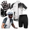 Cyklistický Dres Pánsky Set veľ 4XL Tričko Kraťasy Rukavice Cyklistický Dres Pánsky Set veľ 4XL Tričko Kraťasy Rukavice