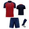 Futbalová sada Givova Kit Tratto pre celé mužstvo, od 12 ks, tmavomodrá/ červená počet ks v sade: 20 hráčskych setov Futbalová sada Givova Kit Tratto pre celé mužstvo, od 12 ks, tmavomodrá/ červená počet ks v sade: 20 hráčskych setov