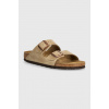 Nubukové šľapky Birkenstock Arizona hnedá farba Nubukové šľapky Birkenstock Arizona hnedá farba