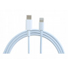Kábel KOMA USB typ C - Apple Lightning 2 m biely Kábel KOMA USB typ C - Apple Lightning 2 m biely
