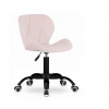TRENDIE Zamatové otočné kreslo California svetlo ružové TRENDIE Zamatové otočné kreslo California svetlo ružové