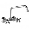 Mereo Retro Viktoria Drezová nástenná batéria, rozstup 10 cm s výtokom 23 cm, chróm CBL301A04 Mereo Retro Viktoria Drezová nástenná batéria, rozstup 10 cm s výtokom 23 cm, chróm CBL301A04