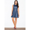 Modré lesklé šaty M342 L Modré lesklé šaty M342 L