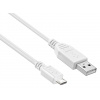 Kabel PremiumCord USB 2.0 - Micro USB 2.0 M/M 1m, bílý Kabel PremiumCord USB 2.0 - Micro USB 2.0 M/M 1m, bílý