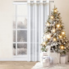 Vianočná biela záclona so zlatou aplikáciou hviezd Dĺžka: 250 cm Vianočná biela záclona so zlatou aplikáciou hviezd Dĺžka: 250 cm