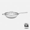 Wok panvica FABINI & Chili Ta, ø 30 cm - Nerezová beznitová panvica z viacvrstvovej nerezovej ocele s pokrievkou Wok panvica FABINI & Chili Ta, ø 30 cm - Nerezová beznitová panvica z viacvrstvovej nerezovej ocele s pokrievkou