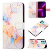 Peňaženkové kožené puzdro Marble na Motorola Edge 20 Lite - Galaxy Marble White Peňaženkové kožené puzdro Marble na Motorola Edge 20 Lite - Galaxy Marble White