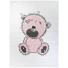 Koberec PINKY, ružový medveď, 160x220 cm Koberec PINKY, ružový medveď, 160x220 cm