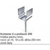 Kotvenie U 120x120 s prelisom 250 Kotvenie U 120x120 s prelisom 250