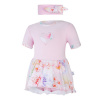 Body šaty tenké KR set Outlast® - ružová baby/sv.ružová kvety Body šaty tenké KR set Outlast® - ružová baby/sv.ružová kvety