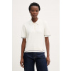 Calvin Klein Jeans úpletové polo tričko dámske LV047F320G béžová M Calvin Klein Jeans úpletové polo tričko dámske LV047F320G béžová M