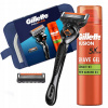 Gillette Fusion Proglide sada holiaci strojček + gél na holenie Sensitive 200 ml + kozmetická taštička Fusion 5 Gillette Fusion Proglide sada holiaci strojček + gél na holenie Sensitive 200 ml + kozmetická taštička Fusion 5
