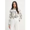 Tommy Hilfiger košeľa dámska z viskózy WW0WW49611 béžová 34 Tommy Hilfiger košeľa dámska z viskózy WW0WW49611 béžová 34