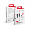 Kábel Forcell USB typ C - USB typ C 1 m čierny Kábel Forcell USB typ C - USB typ C 1 m čierny