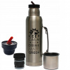Veľký termos Mate Green 1,3 L Yerba Káva Čaj UTESNENÝ Inox Silver 1300 ml Veľký termos Mate Green 1,3 L Yerba Káva Čaj UTESNENÝ Inox Silver 1300 ml