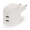 NEDIS NEDIS síťová nabíječka/ 45 W/ PD 3.0/ rychlé nabíjení/ 2.25 / 3.0 A/ 2x USB-C/ bílá NEDIS NEDIS síťová nabíječka/ 45 W/ PD 3.0/ rychlé nabíjení/ 2.25 / 3.0 A/ 2x USB-C/ bílá