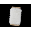 Odevný / dekoračný kožušinový prúžok plochý, rezaný šírka 2 cm Off White 1ks Odevný / dekoračný kožušinový prúžok plochý, rezaný šírka 2 cm Off White 1ks
