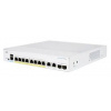 Cisco switch CBS350-8FP-2G-EU (8xGbE,2xGbE/SFP combo,8xPoE+,120W,fanless) - REFRESH